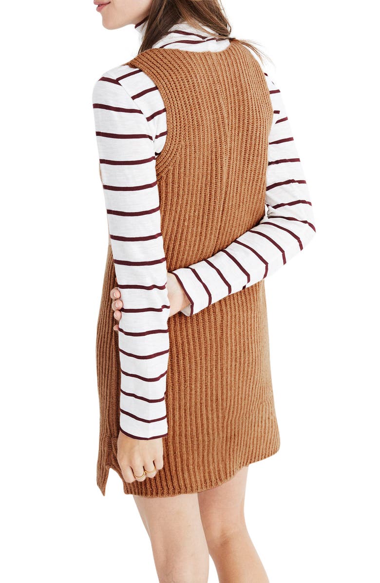 Madewell Tunic Sweater Dress, Alternate, color, 