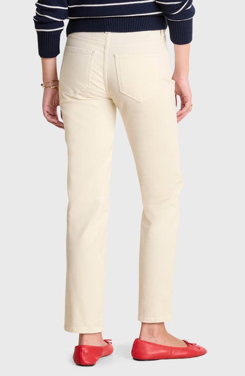 Vineyard Vines Corduroy Ankle Straight Leg Pants In White