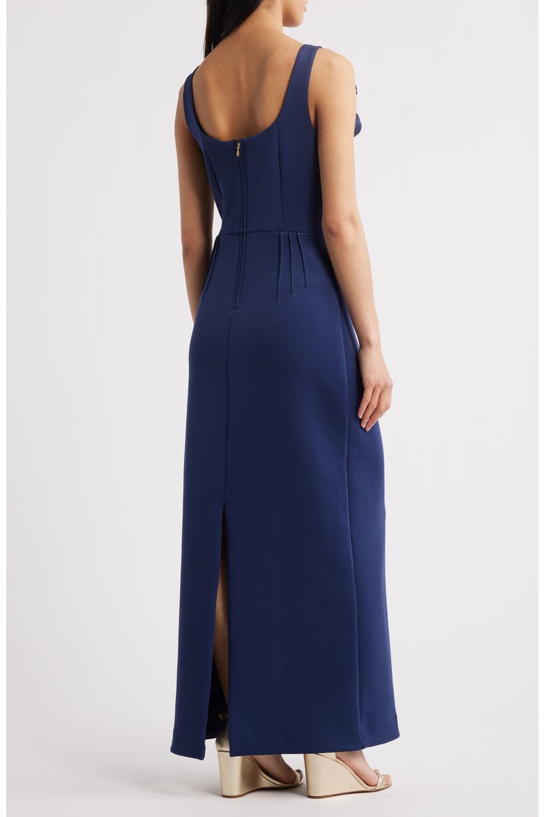 lilly pulitzer navy maxi dress Bernice bust cups and pockets.59 From top of shoulder to hem (based on a size small/4) Lilly Pulitzer Sloane Maxi Dress