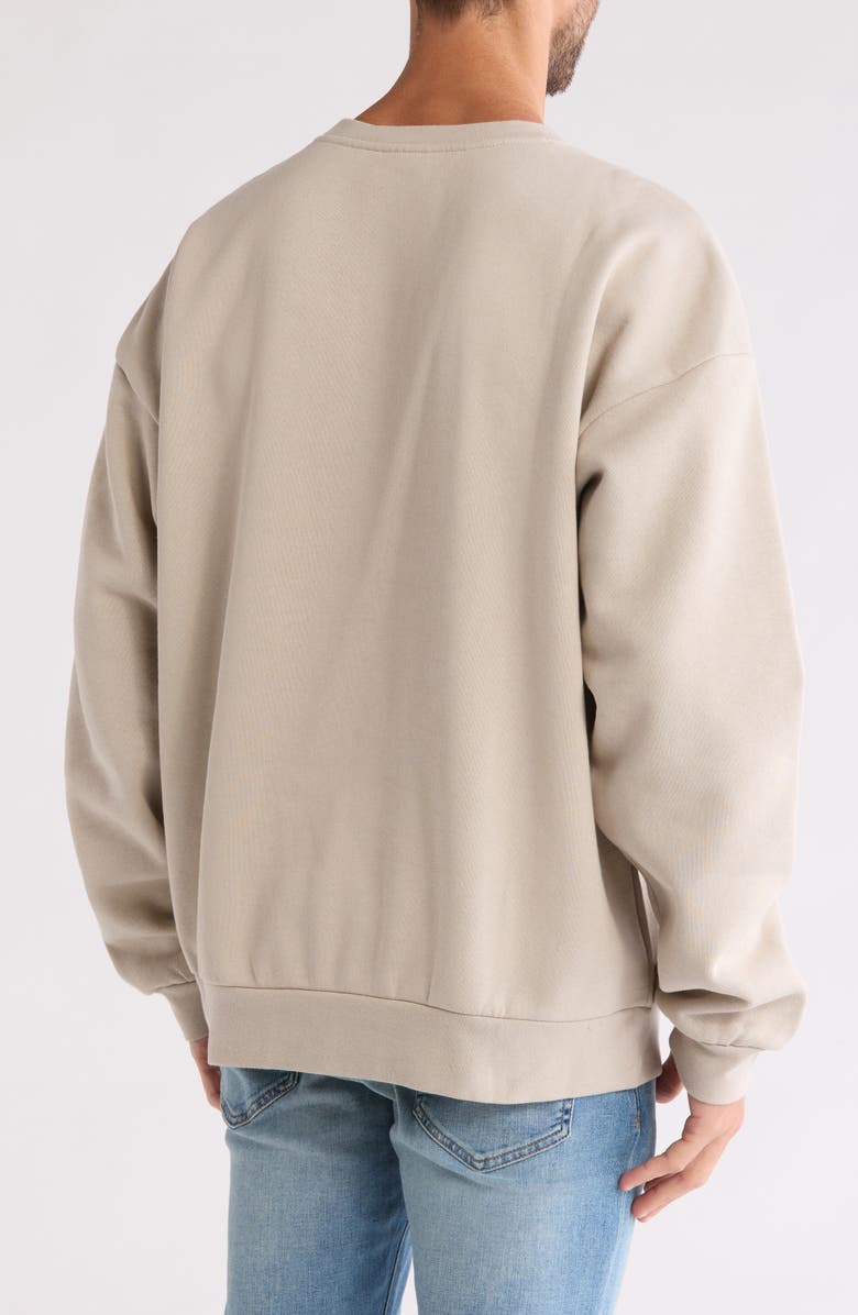 Obey Icon Extra Heavy Crewneck Sweatshirt, Alternate, color,