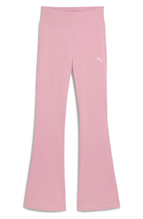 Puma Essential High Waist Flare Leg Pants In Pink