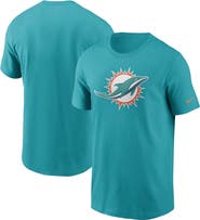 Nike Men's Nike Aqua Miami Dolphins Primary Logo T-Shirt