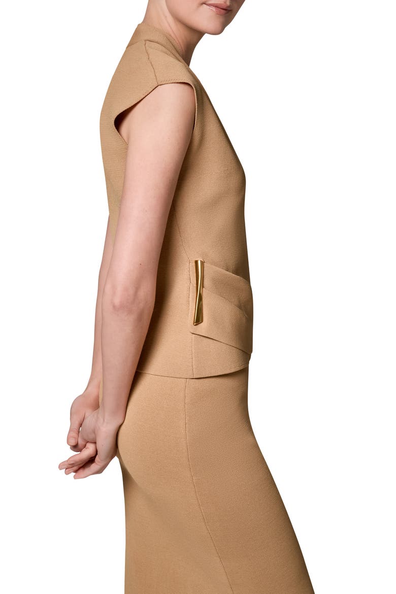 Faux Wrap Sweater, Alternate, color, FAWN