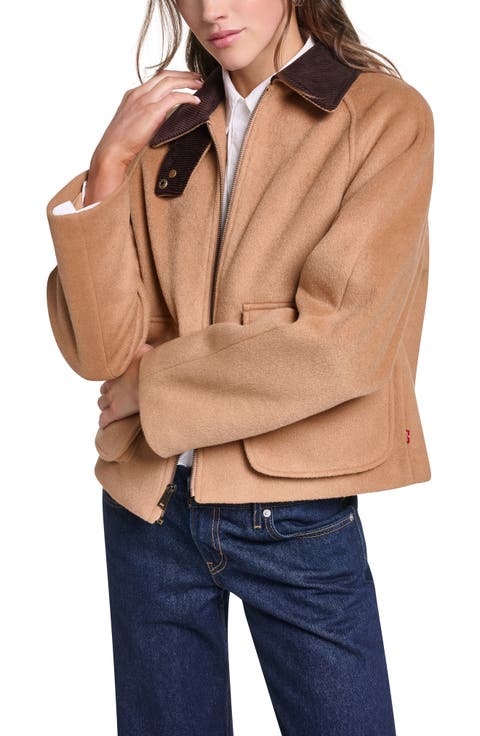 Wool Blend Barn Jacket