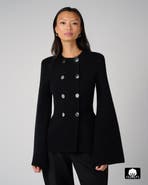 WeWoreWhat Cinched Waist Peplum Sweater