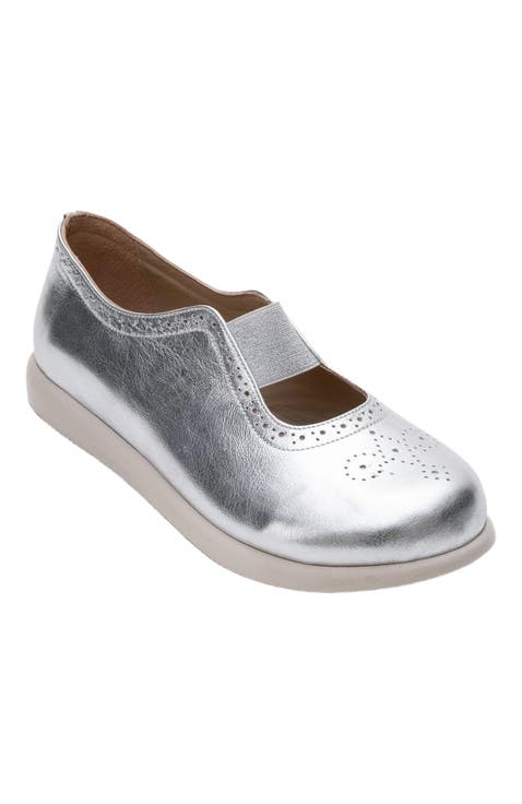 CHELLE Elastic Leather Flat (Women)