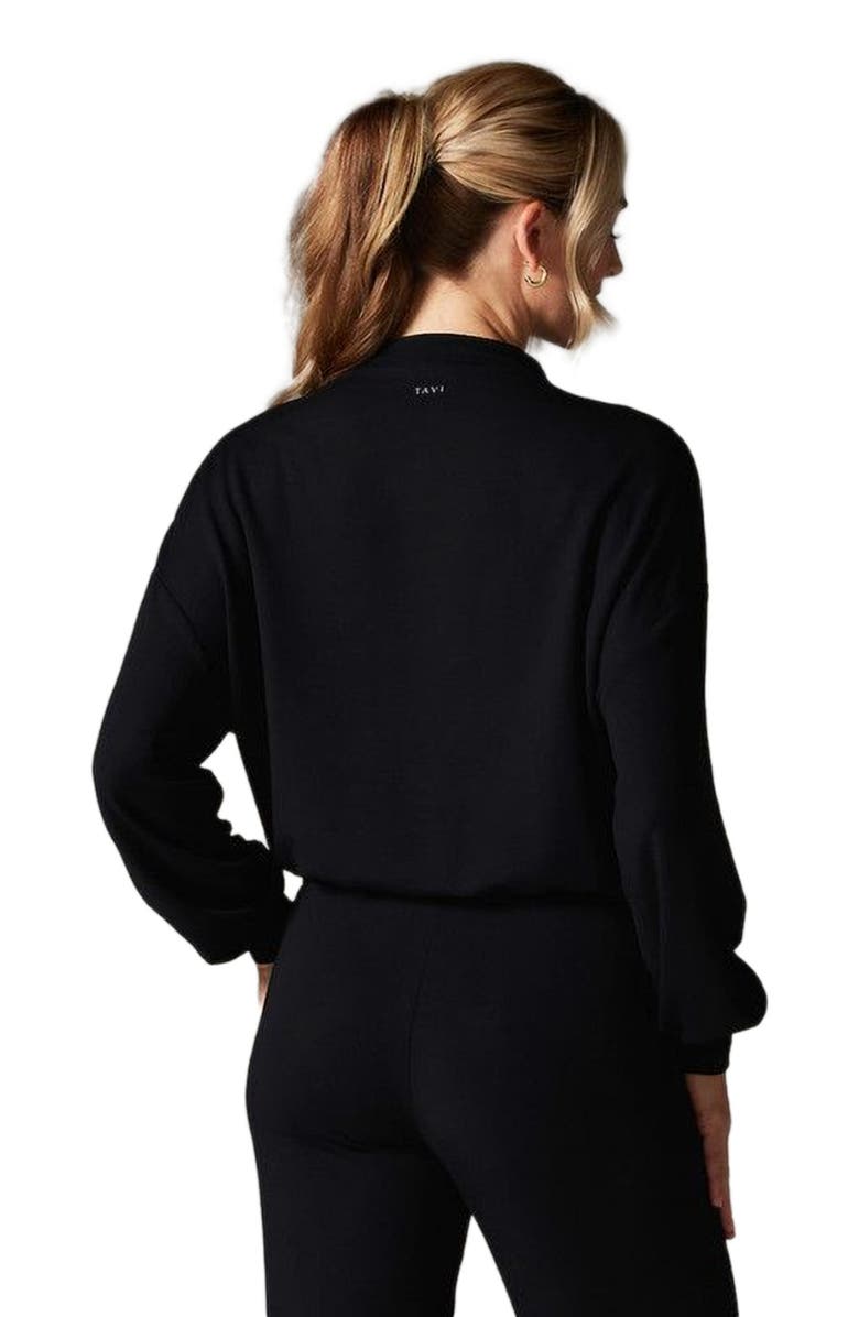 Tavi Slope Crew Sweatshirt, Alternate, color, Ebony