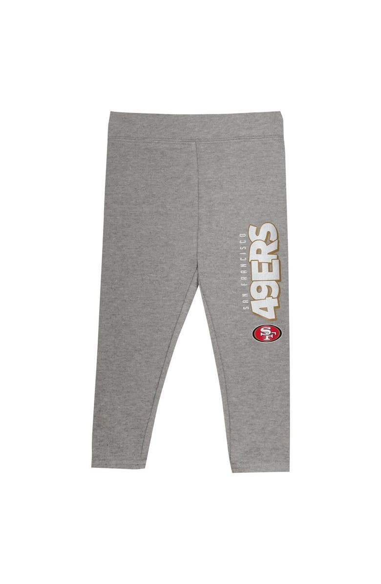 Outerstuff Toddler San Francisco 49ers Club House Long Sleeve Hoodie Top and Leggings Two-Piece Set, Alternate, color, Scarlet