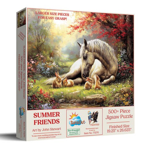 Summer Friends 500 piece Jigsaw Puzzle for Adults Large Pieces