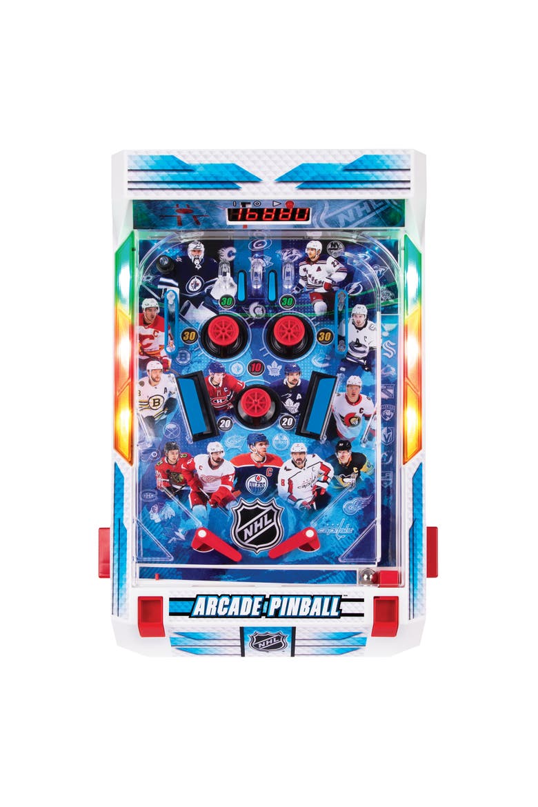 Nhl Arcade Pinball Light & Sound Tabletop Sports Game, Alternate, color, Multicolored