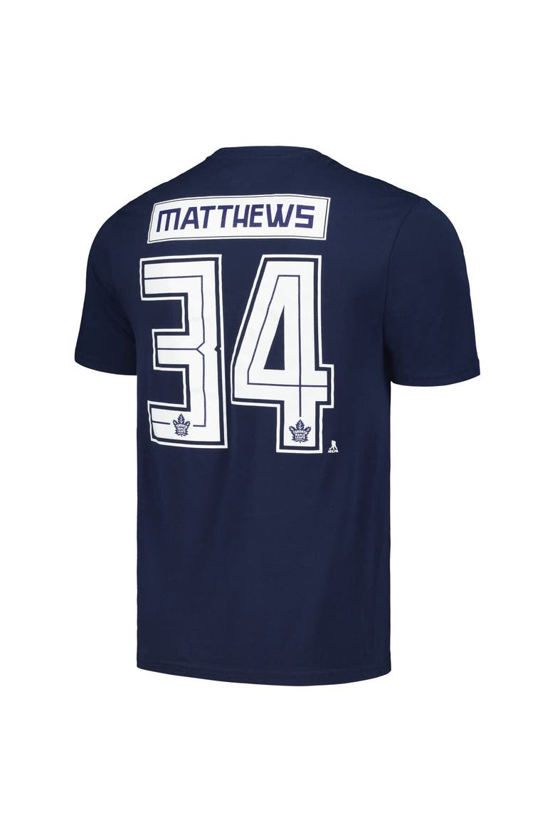 Men's Levelwear Auston Matthews Navy Toronto Maple Leafs Richmond Player Name & Number T-Shirt, Alternate, color, Navy