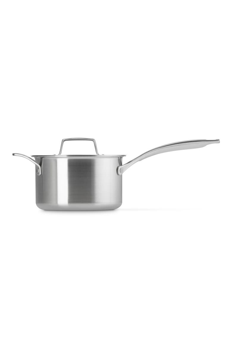 3-Quart Essential Stainless Steel Saucepan, Alternate, color, STAINLESS STEEL