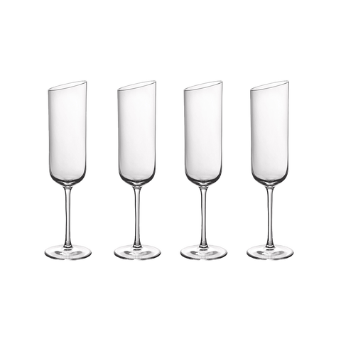 NewMoon Flute Champagne  Set of 4