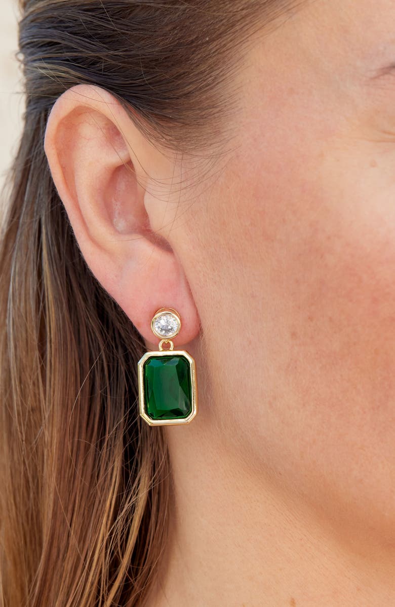 Bold CZ Drop Earrings