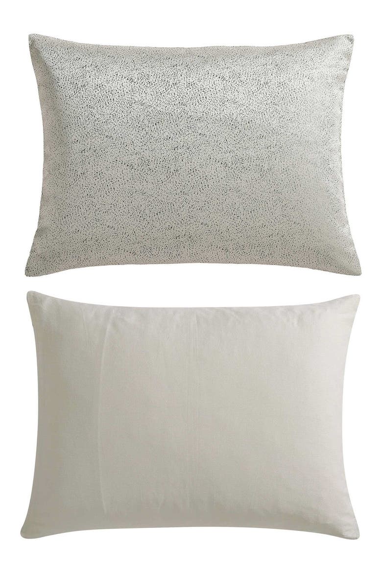 Speckled Stain Weave Duvet Set, Alternate, color, TAUPE