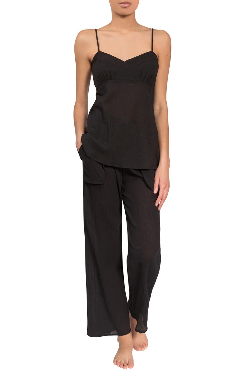 Everyday Ritual Lily Simone Pajamas, Main, color, Black
