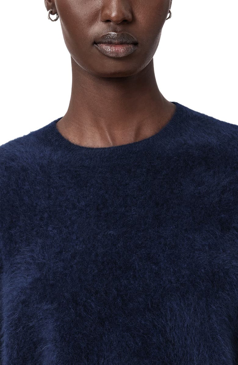 AllSaints Rebel Cashmere Crewneck Sweater, Alternate, color, Midnight Blue