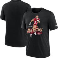 Nike Men's Nike Christian McCaffrey Heather Black San Francisco 49ers Player Graphic T-Shirt