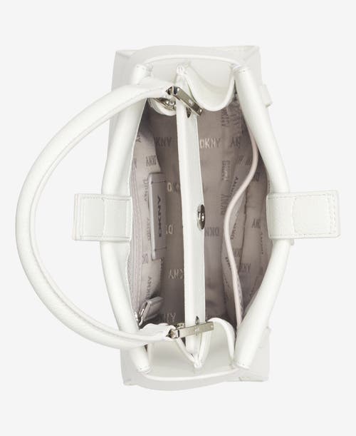 Dkny Bleeker Small Satchel In Optic White