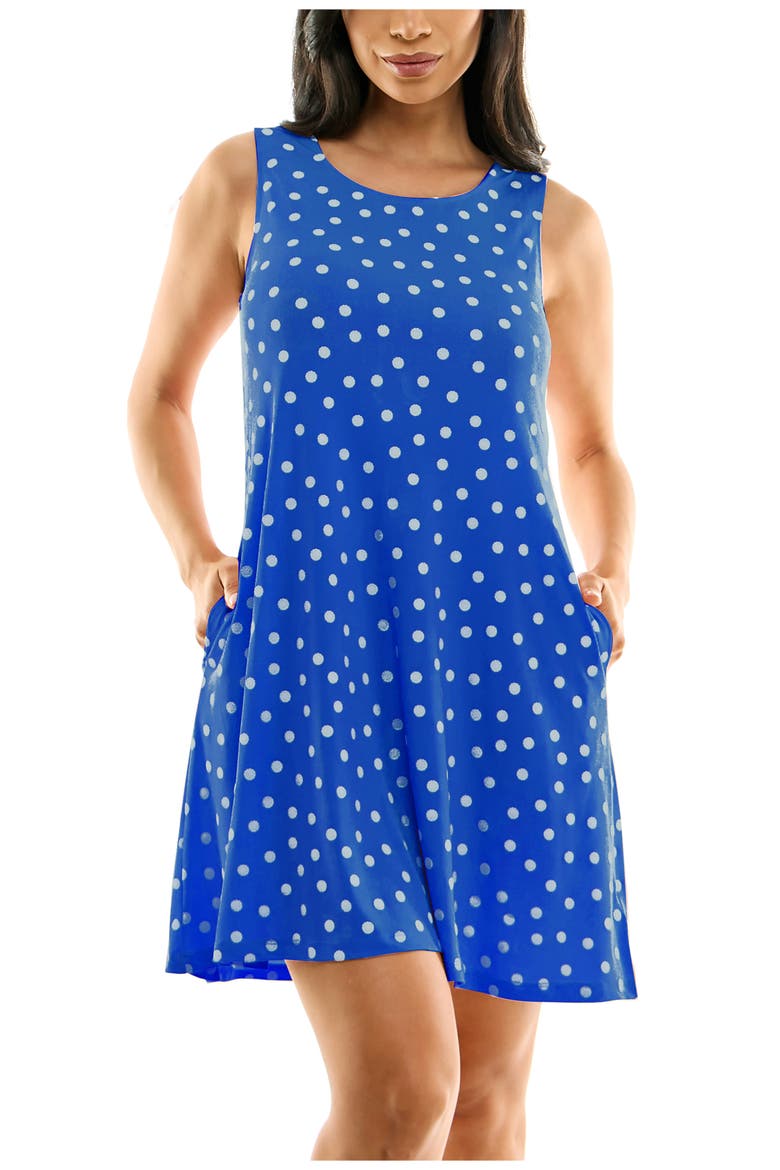 Scoop Neck Sleeveless Dress, Alternate, color, DEEP SEA