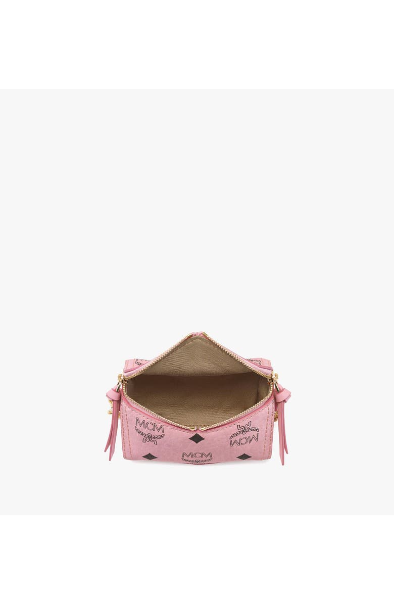 MCM Diamant 3D Charm in Visetos, Alternate, color, Soft Pink