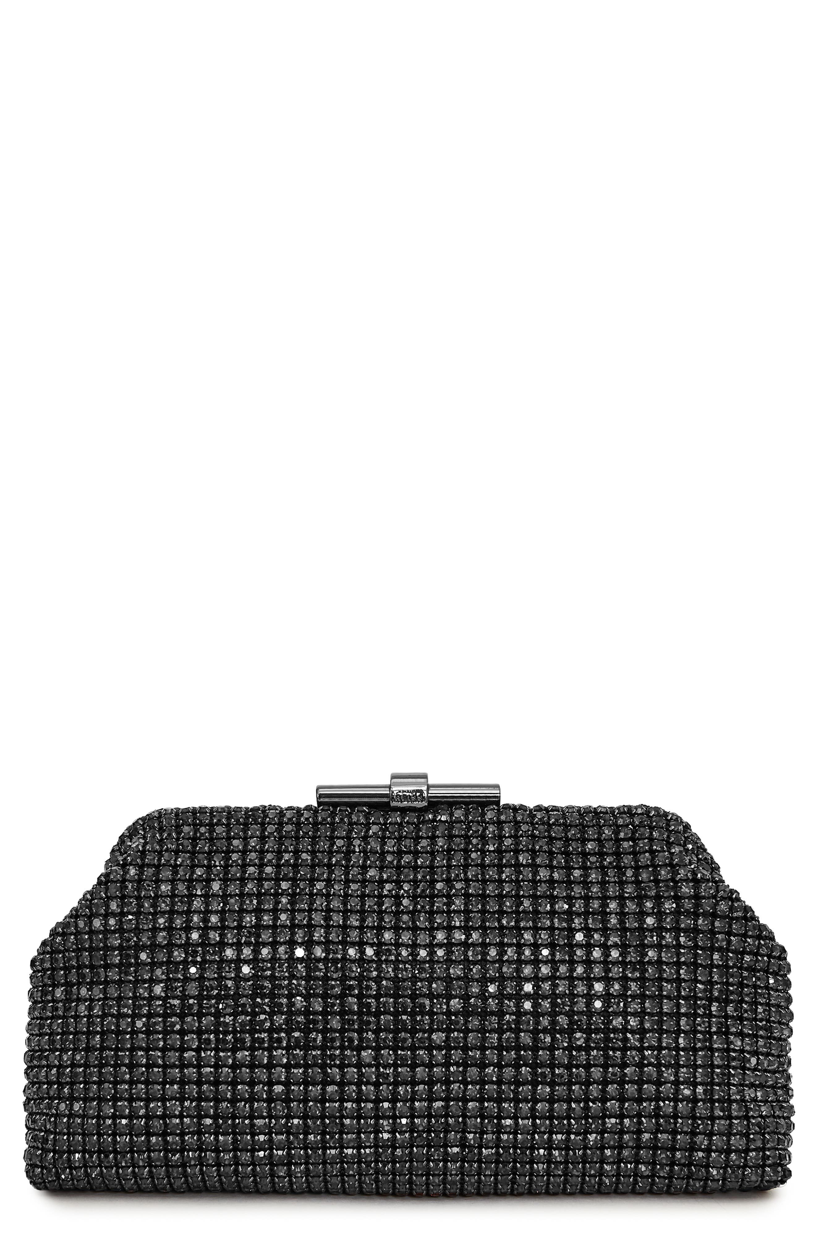Reiss Adaline Crystal Embellished Frame Clutch, Main, color, 