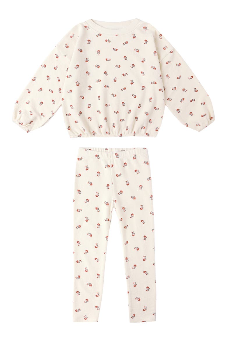 Spongey Knit Shirt & Pants, Main, color, NATURAL