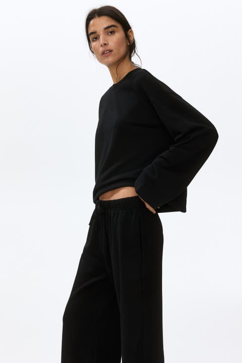 2-piece Cotton Sweatshirt And Sweatpants Set