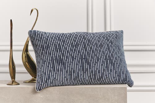 Elisabeth York Wren Accent Throw Pillow Decor In Blue