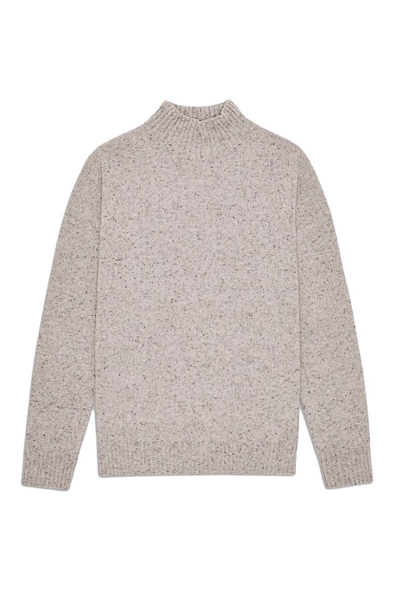 Aksel 6697 Wool Blend Mock Neck Sweater, Alternate, color, IVORY