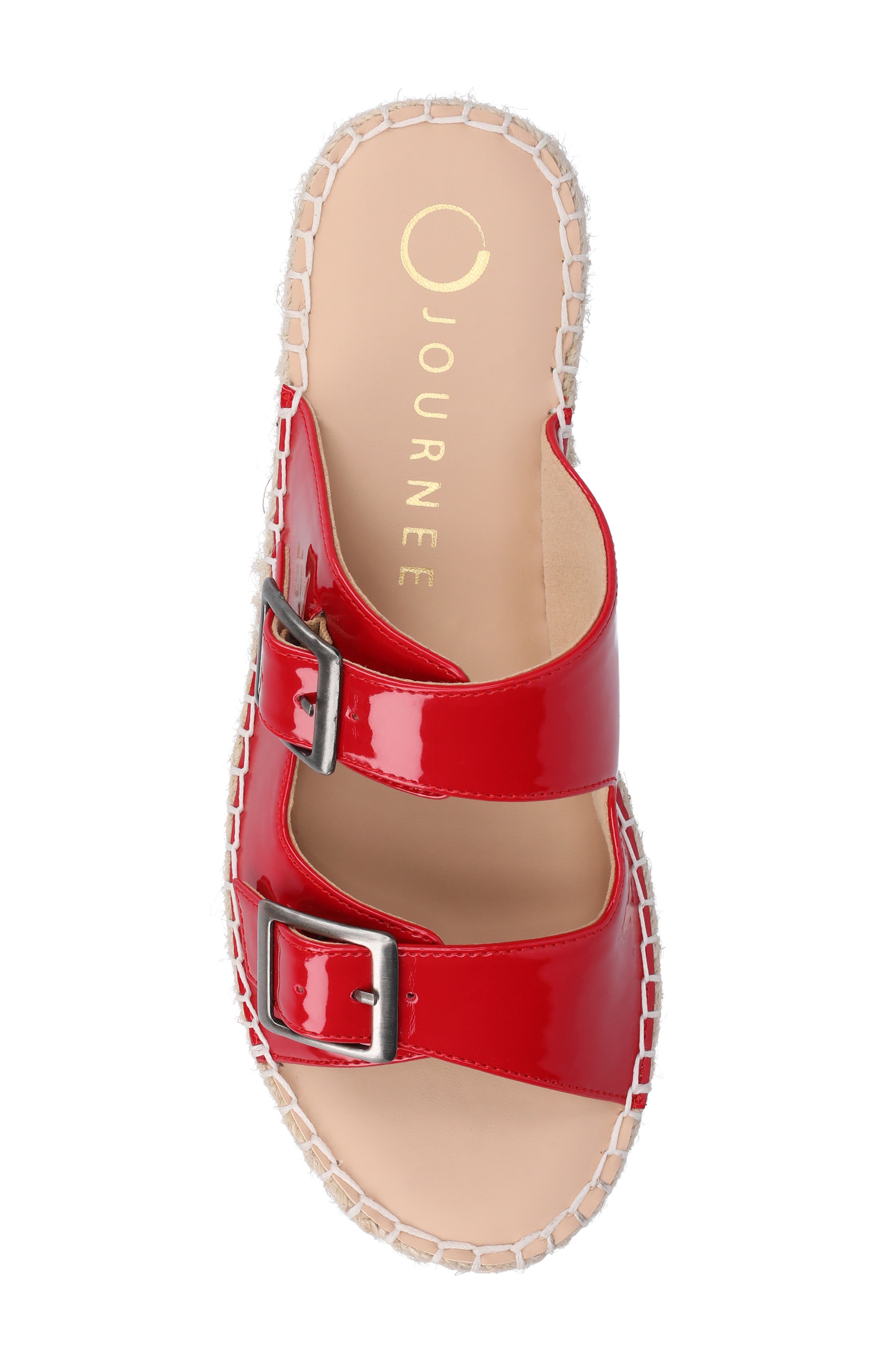 Tresah Espadrille Sandal, Alternate, color, PATENT/ RED