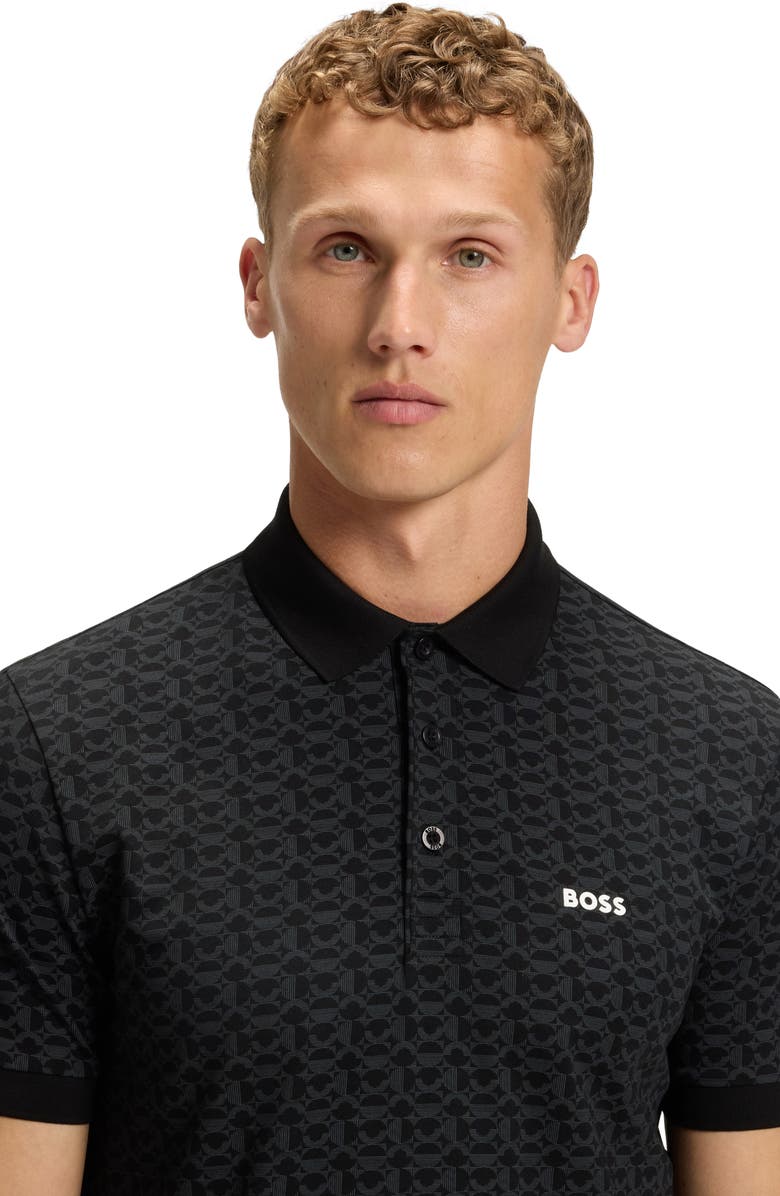 Paddy Geo Print Cotton Polo