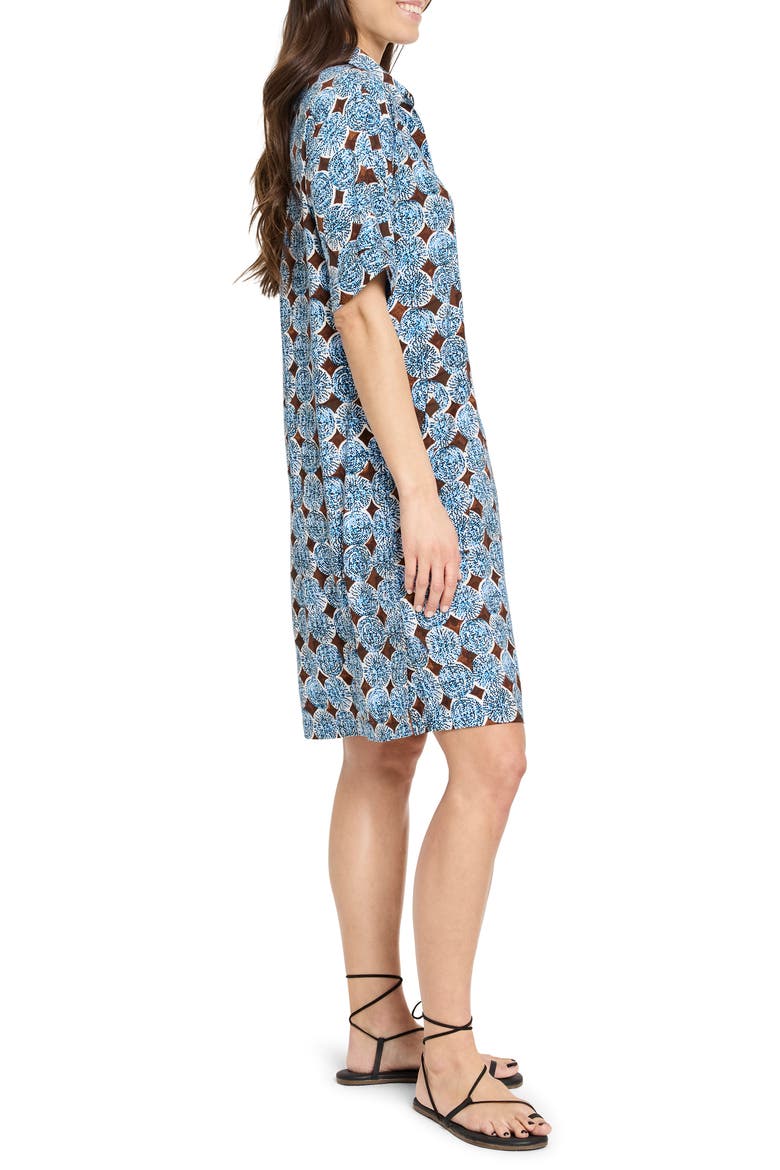 Devon Sand Dollar Print Shirtdress, Alternate, color, BLUE MULTI