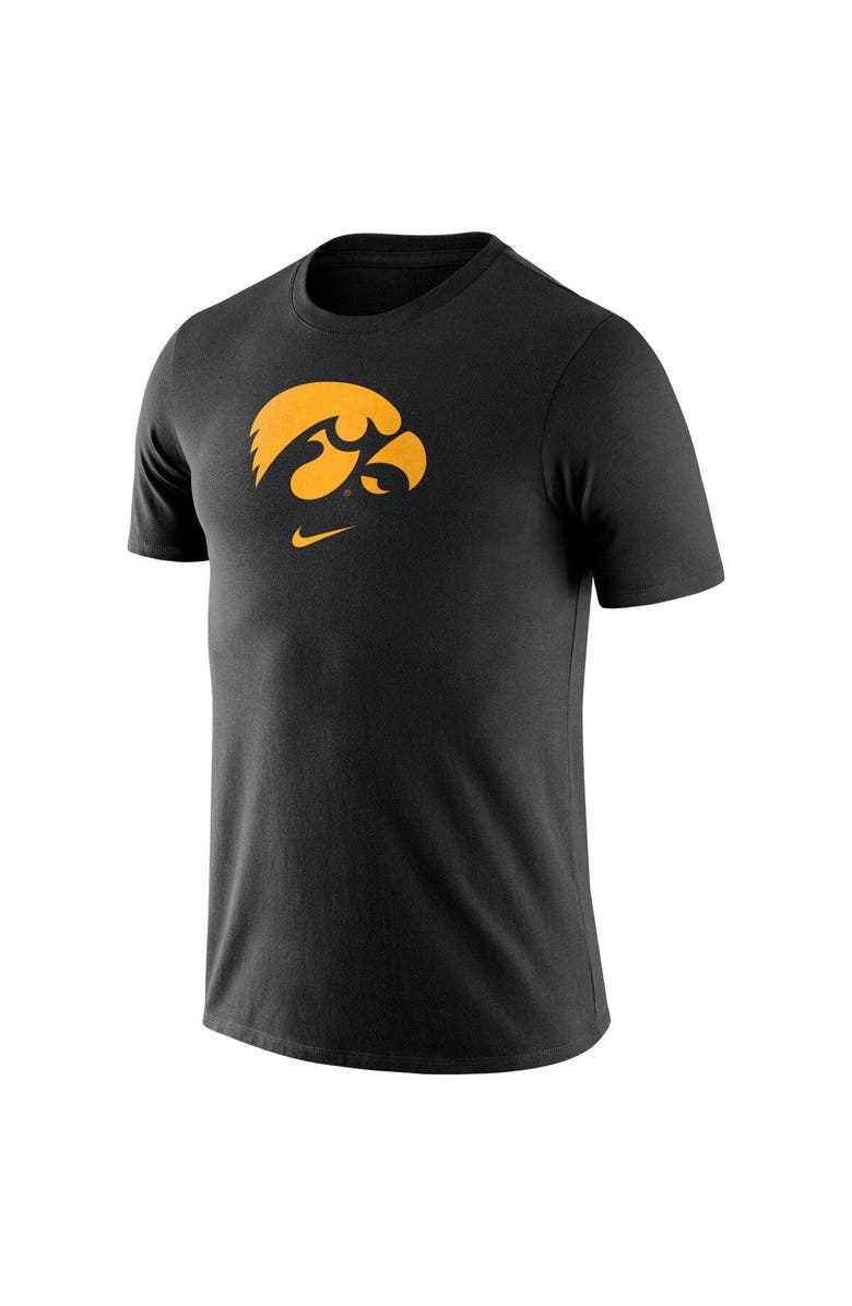 Nike Men's Nike Black Iowa Hawkeyes Essential Logo T-Shirt, Alternate, color,