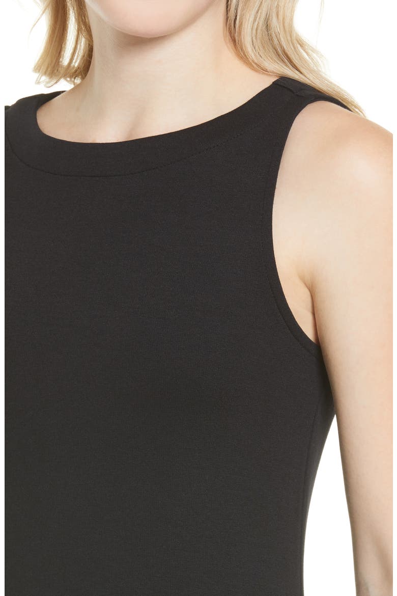 Sleeveless Sheath Minidress, Alternate, color, BLACK
