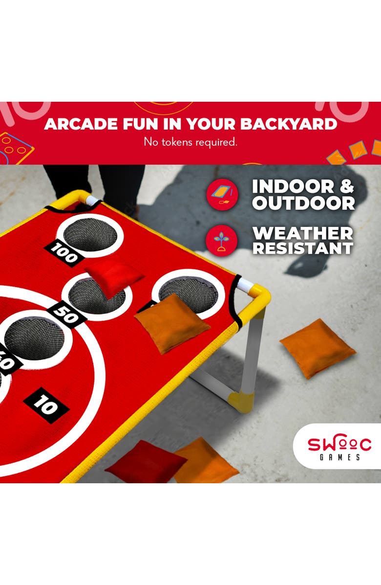 Swooc Games Coney Island Toss | Cornhole Game, Alternate, color, Red