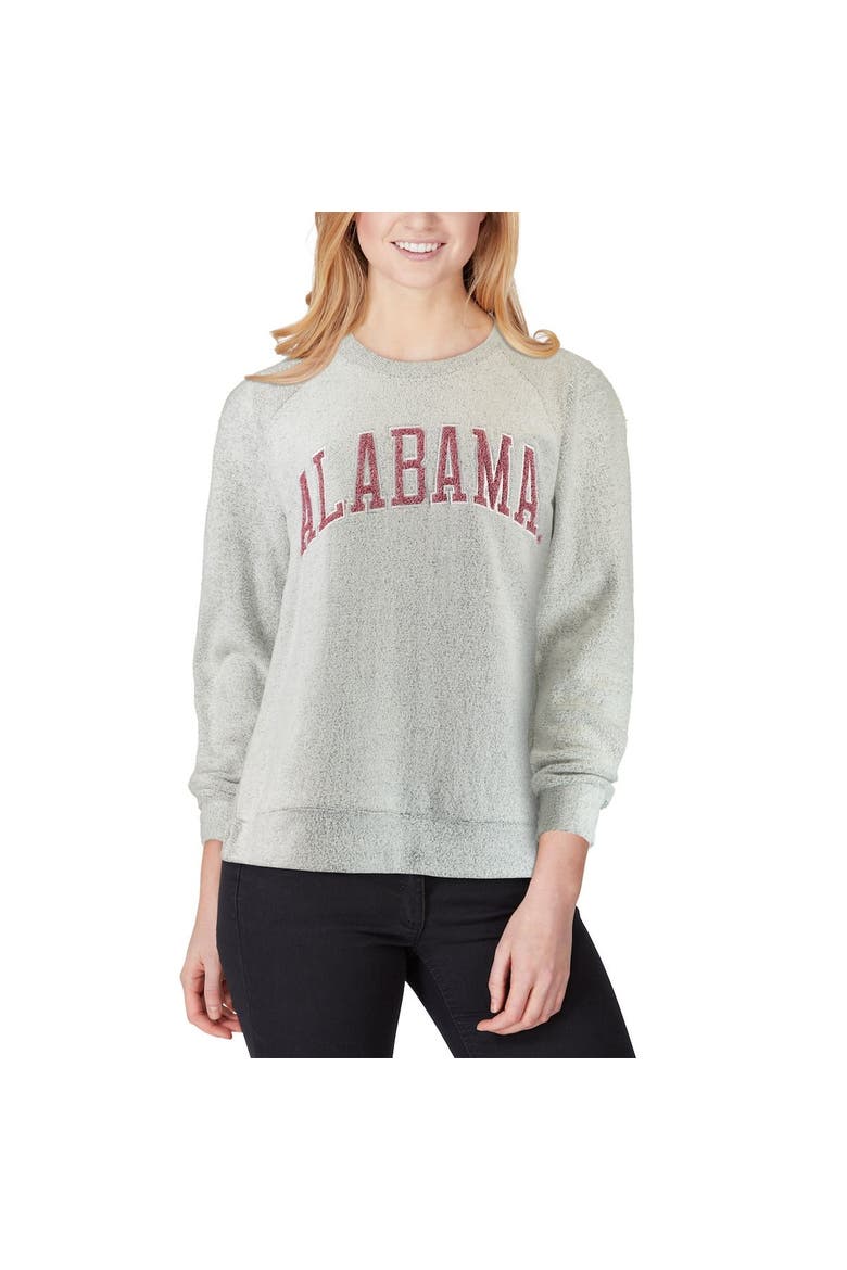 Women's Pressbox Gray Alabama Crimson Tide Helena Comfy Sweatshirt, Alternate, color, Gray