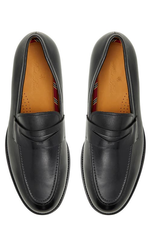 Brooks Brothers Greenwich Penny Loafer In Black