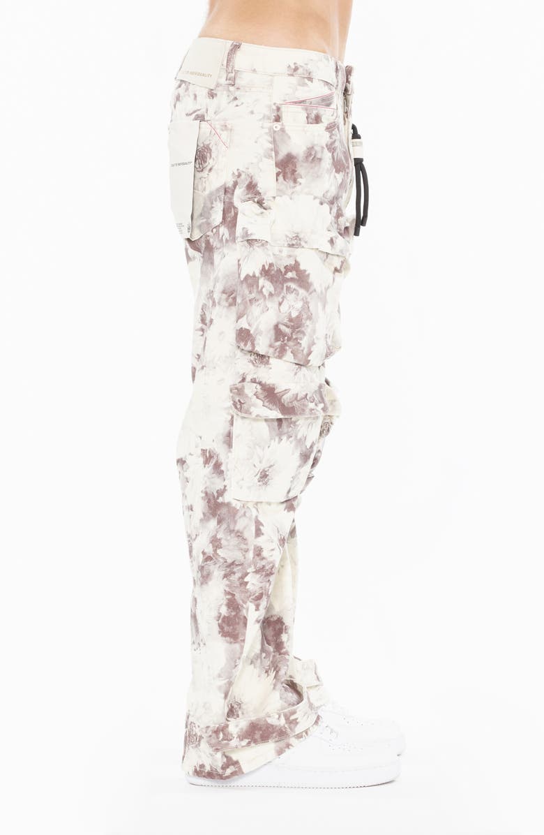 Cult of Individuality Baggy Cargo Jeans, Alternate, color, Flora Print