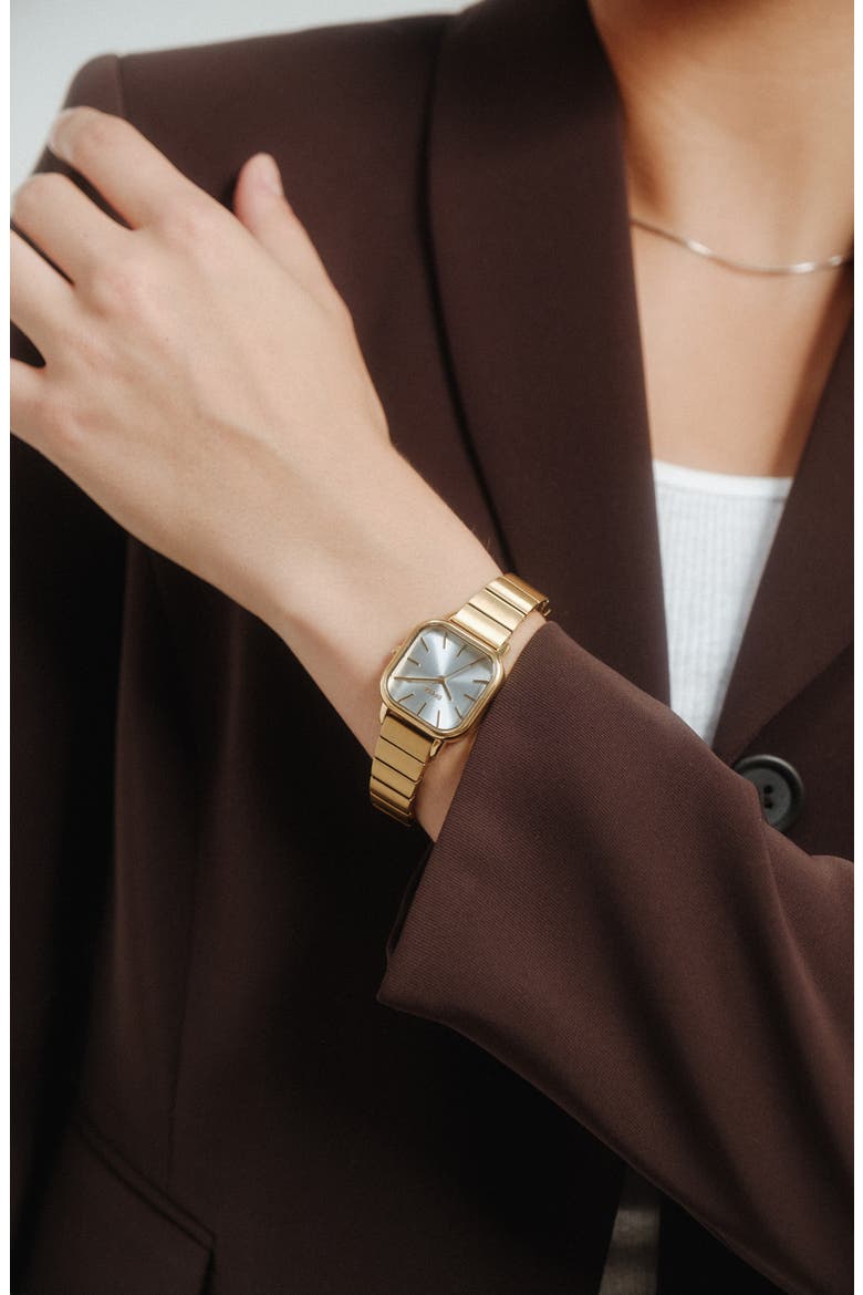 Esther Bracelet Watch, 26mm, Alternate, color, GOLD/ GOLD/ MIST