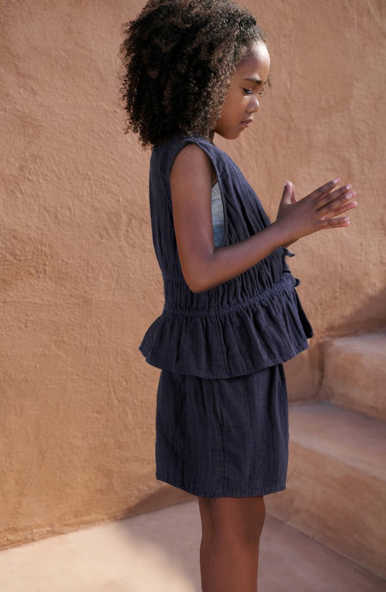 NEXT Kids' Sleeveless Top, Vest & Shorts Set, Alternate, color, Blue