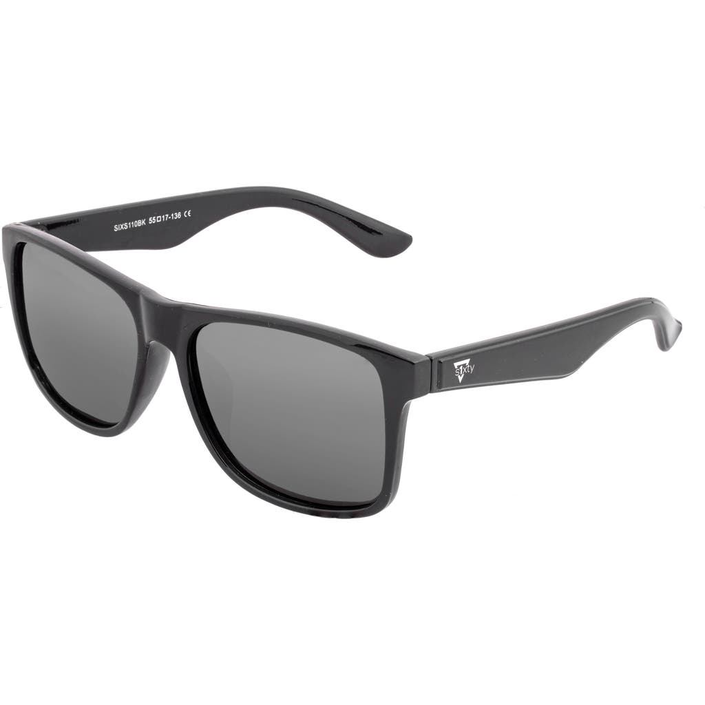 Sixty One Solaro Polarized Sunglasses In Black/black