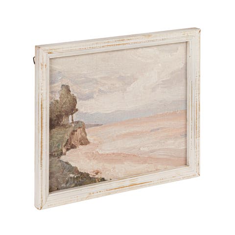 Framed Wall Décor with Seaside Landscape