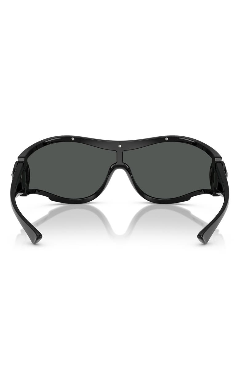 Versace 180mm Irregular Sunglasses, Alternate, color, Black Grey