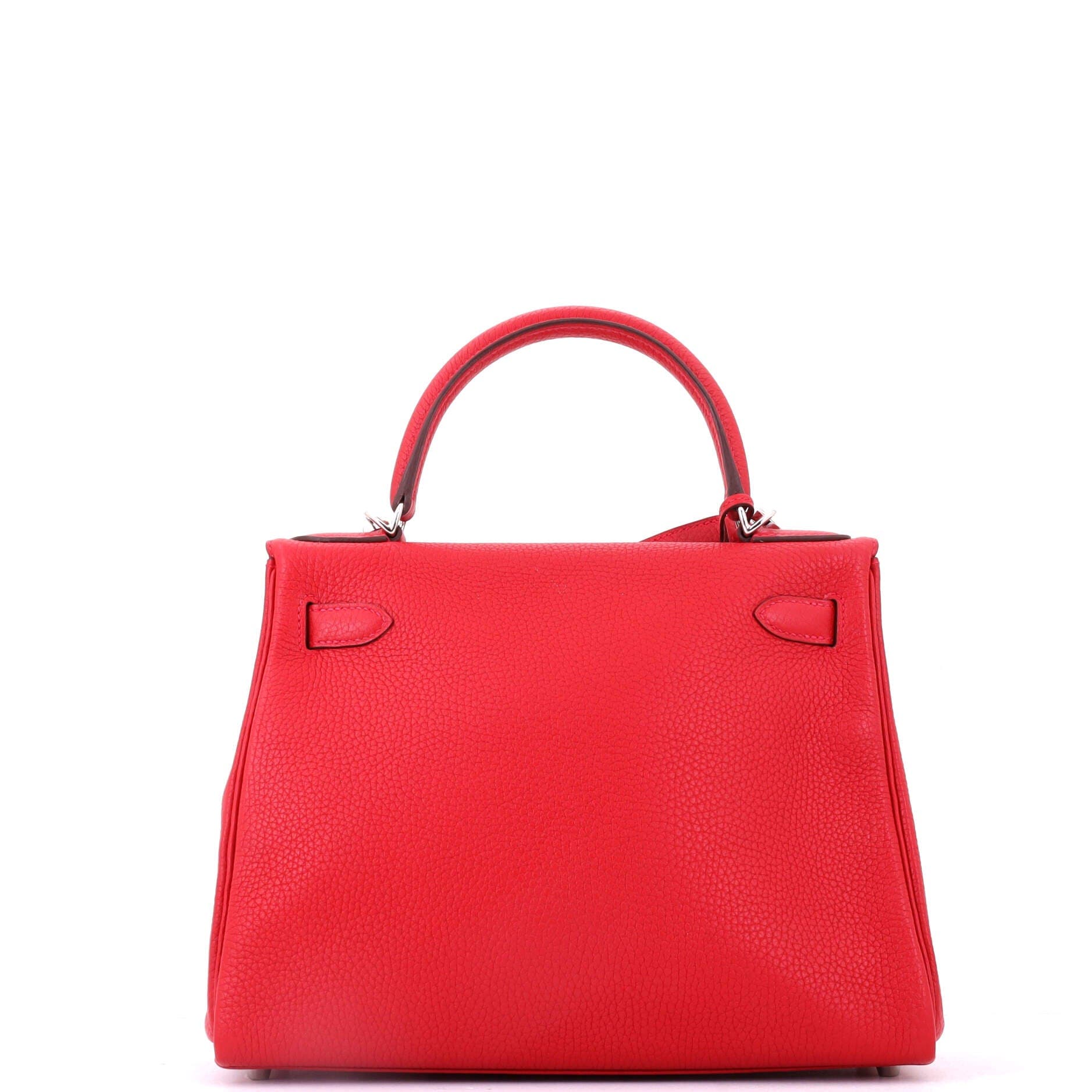 Kelly Handbag Red Togo with Palladium Hardware 28, Alternate, color, Red