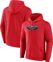 FANATICS Men's Fanatics Branded Red New Orleans Pelicans Primary Logo Pullover Hoodie