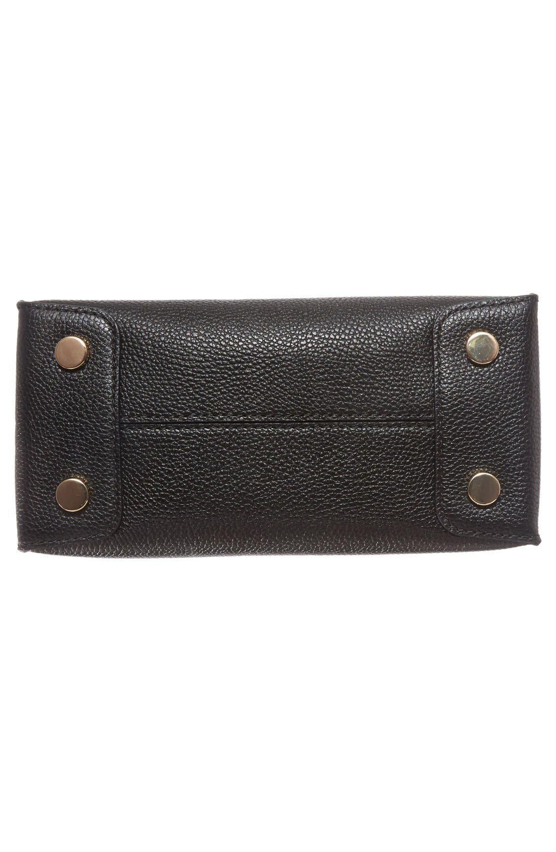 Mercer Leather Crossbody Bag, Alternate, color, BLACK/ GOLD