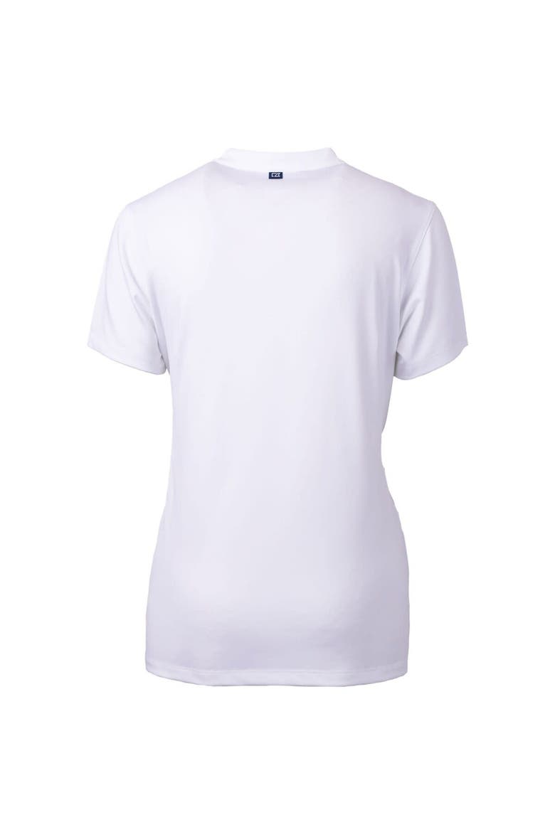 Women's Cutter & Buck  White Oklahoma City Baseball Club Forge DryTec Heathered Stretch Blade Top, Alternate, color, White