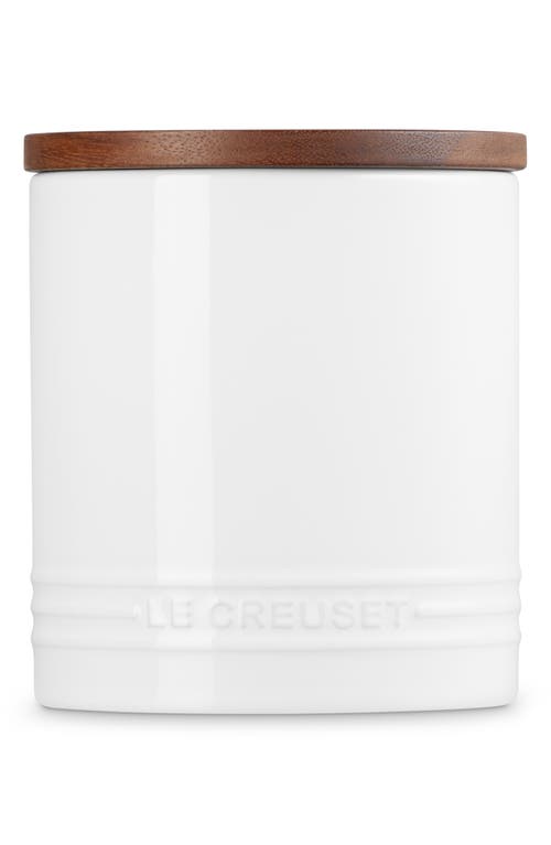 Le Creuset Signature Stoneware 1.2-quart Storage Canister In White