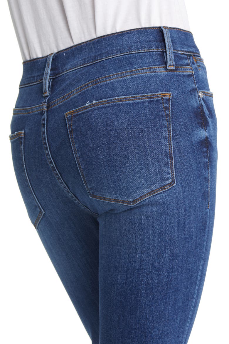 Le High Step Hem Straight Leg Crop Jeans, Alternate, color, ORLENA